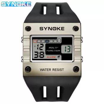 Новые трендовые цифровые часы с большим циферблатом, водонепроницаемые спортивные часы для мужчин, мужские часы