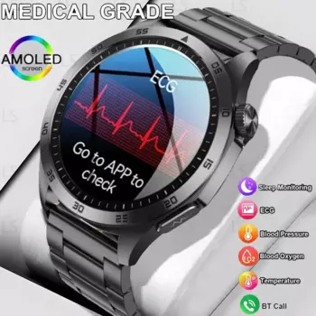 Новые умные часы ЭКГ + PPG с температурой и пульсовой физиотерапией 466*466 HD, управление здоровьем BT Call, спортивные водонепроницаемые часы с Bluetooth