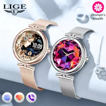 Новые умные часы Lige женский пульс монитор Bluetooth звонки водонепроницаемые часы женское здоровье умные часы Android iOS