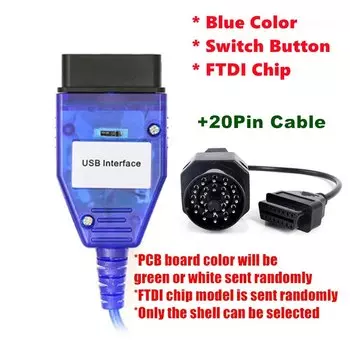 Новые USB-кабели для BMW, диагностический инструмент для интерфейса bmw K + DCAN USB для BMW E46 K + CAN K CAN FTDI FT232 чип OBD2 сканер