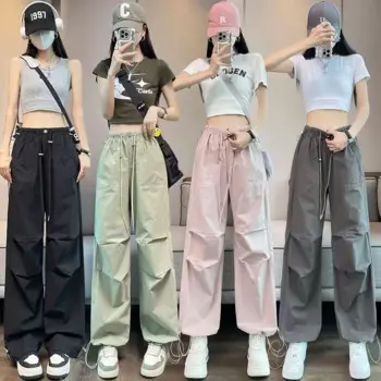 Новые женские брюки, мешковатые спортивные брюки, штаны для девочек, брюки для бега, женская одежда, женские брюки с высоким вырезом, спортивные брюки большого размера