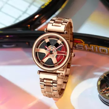 Новые женские часы Rim Hub, часы Super Car Rim, водонепроницаемые женские часы TE-37, настоящая Модель 3D, часы Volk Ray