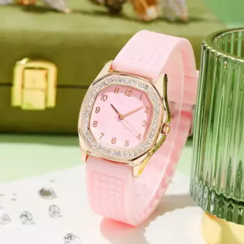 Новые женские роскошные часы с камнем и циферблатом, модные женские кварцевые часы 2023, женские наручные часы saat