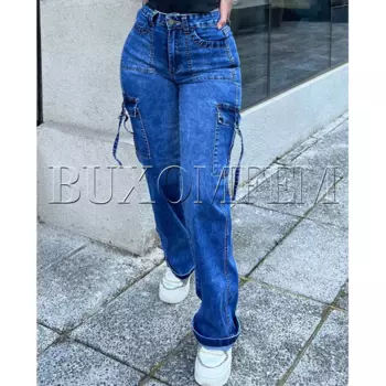 Новые женские универсальные простые джинсовые брюки свободные модные джинсы удобные уникальные женские универсальные простые джинсовые брюки повседневные брюки