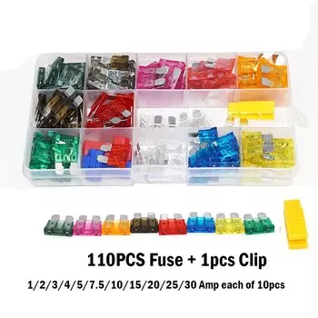 Новый 1A 2A 3A 4A 5A 7.5A 10A 15A 20A 25A 30A лезвие предохранителя ассортимент Авто Грузовик предохранители для мотоциклов комплект ATC ATO ATM