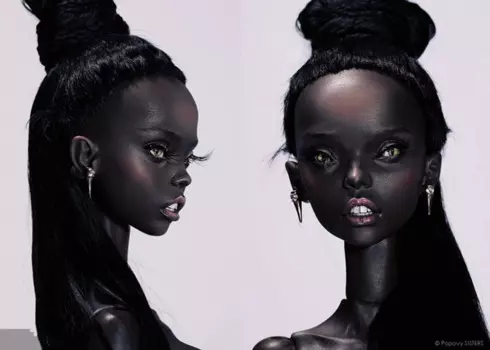 Новый 39 см 1/4 sd Beth Black Skin Africa BJD кукла Sister Beth Россия Коллекция подарков косметика
