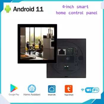 Новый 4-дюймовый планшет POE, панель управления умным домом, ОС Android 11, сенсорный экран, настенное крепление, планшет RS485 для 86 настенного крепления