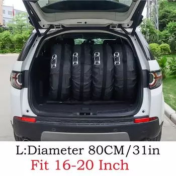 Новый 4 шт., чехол для автомобильного запасного колеса, 13-20 дюймов, полиэстеровая сумка для хранения шин, переноска, защита колеса, пылезащитный, водонепроницаемый