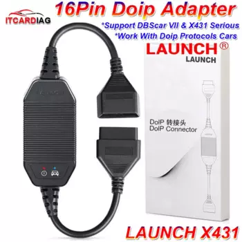 Новый адаптер Launch Doip 16-контактный кабельный разъем для DBScar VII DBScar7 X431 PAD V X431 PRO ELITE CRP919E работает с протоколами Doip