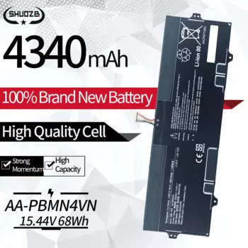 Новый аккумулятор AA-PBMN4VN для Samsung Galaxy Book Pro 360 15 дюймов Galaxy Book Pro NP950XDB, сменный аккумулятор 15,44 В, 68 Втч, 4340 мАч