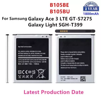 Новый аккумулятор B105BE B105BU 1800 мАч для Samsung Galaxy Ace 3 LTE GT-S7275 S7275B S7275T S7275R Galaxy Light T399