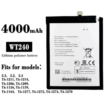 Новый аккумулятор для Nokia 3,2 TA-1156 TA-1159 TA-1164 4000mAh WT240 Мобильный телефон батареи + Подарочные инструменты