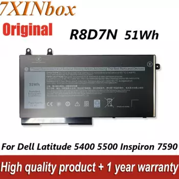 Новый аккумулятор для ноутбука R8D7N 51Wh для Dell Latitude 5400 5410 5500 5510 Inspiron 7590 7591 7791 2-в-1 Precision 3540 Series