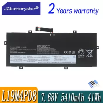 Новый аккумулятор JC L19M4PD8 для ноутбука Lenovo Yoga Duet 7-13IML05 2-в-1 IML 2020 2021 серии L19C4PD8 5B10X87836 SB10X87837