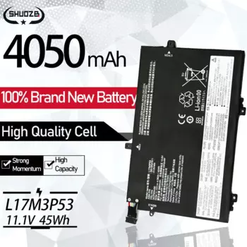 Новый аккумулятор L17M3P53 для ноутбука Lenovo ThinkPad L480 L490 L580 L590/L14 Gen 1 Series L17C3P52 L17L3P52 01AV463 01AV466 11,1 V