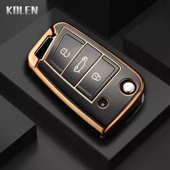 Новый автомобильный флип-чехол из ТПУ для VW Volkswagen Golf 7 MK7 Tiguan MK2 для Seat Ateca Leon FR Ibiza Skoda Octavia Kodiaq