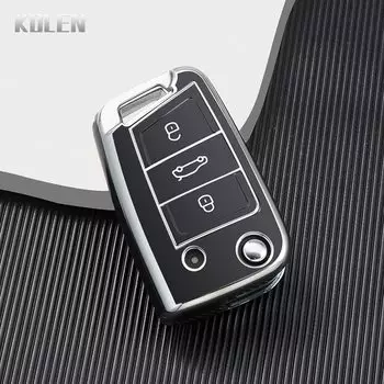 Новый автомобильный флип-чехол из ТПУ для VW Volkswagen Golf 7 MK7 Tiguan MK2 для SEAT Ateca Leon FR 2 Ibiza Skoda Octavia A7