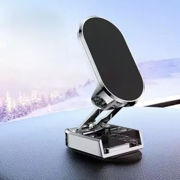 Новый автомобильный магнитный держатель для телефона, складной сильный магнит, крепление для мобильного телефона, металлическая подставка, поддержка GPS для IPhone 13 12 Xiaomi Samsung