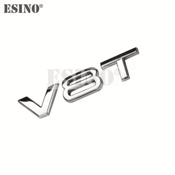 Новый автомобильный Стайлинг V6T V8T 3D металлическая хромированная эмблема из цинкового сплава автомобильный значок наклейка автомобильный аксессуар для A4 A5 A6 A7 A8 Q7 R8