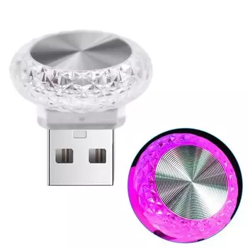 Новый автомобильный USB окружающий свет, автомобильные светодиодные декоративные сигнальные огни, подходящие для большинства автомобилей, USB-зарядное устройство, украшения для автомобильных ламп