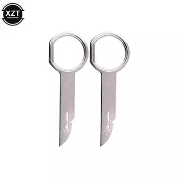 Новый экстрактор для снятия радио стерео ключа, штифт, головное устройство, инструмент для установки аудиосистемы для VW Audi Ford Mercedes Benz Skoda, автозапчасти