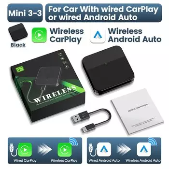 Новый беспроводной адаптер CarlinKit Mini 5 SE Carplay для iPhone 5 ГГц WiFi BT, быстрое стабильное подключение для Spotify Waze, разделенный экран