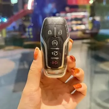 Новый чехол из ТПУ для автомобильного дистанционного ключа, чехол-брелок для Ford Fusion Mondeo Mustang F-150 Explorer Edge 2015 2016 2017 2018, 5 кнопок