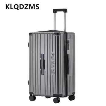 Новый чемодан KLQDZMS 20 дюймов 24 дюйма 26 дюймов 28 дюймов, Дамская тележка большой вместимости, мужская модель, чемодан на колесиках, универсальный чемодан на колесиках