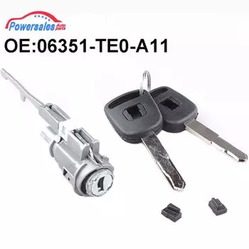 Новый цилиндр замка зажигания с 2 ключами для Honda Accord Civic CR-V Element Odyssey Acura MDX RDX TSX ZDX 06351-TE0-A11