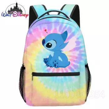 Новый детский рюкзак Disney Stitch, детский школьный рюкзак с мультяшным принтом, школьный рюкзак большой вместимости для девочек, модный рюкзак для мальчиков