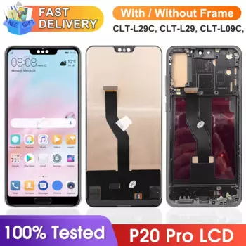 Новый дисплей 6,1 дюйма для Huawei P20 Pro, ЖК-дисплей с сенсорным экраном и дигитайзером в сборе для Huawei P20 Pro, зеркальный ЖК-экран