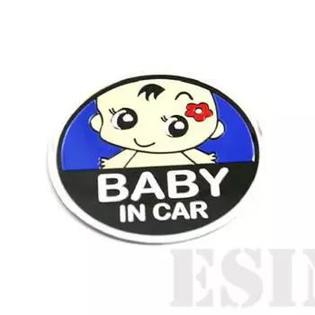 Новый дизайн автостайлинга ребенок в автомобиле Момо в автомобиле 3D металлический хромированный алюминиевый сплав 3D эмблема значок наклейка автомобильный аксессуар