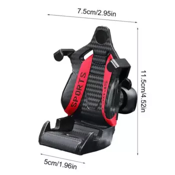 Новый дизайн, держатель для телефона с гоночным сиденьем Recaro, универсальное вентиляционное отверстие, устойчивый к ударам автомобильный навигационный держатель, украшение