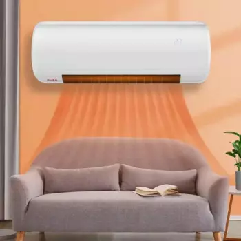 Новый домашний настенный обогреватель, электрический обогреватель для маленькой гостиной и ванной комнаты с дистанционным управлением, керамический нагревательный вентилятор PTC