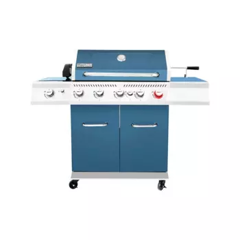 Новый GA5403B 5-горелка для барбекю, стильный пропановый газовый гриль с комплектом гриля, Sear горелка, задняя горелка и боковая горелка, 74000 BTU
