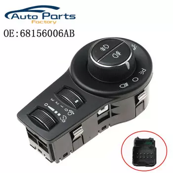 Новый головной светильник, переключатель, светильник, лампа, переключатель для Jeep Cherokee 2014-2018 68156006AB, автомобильные аксессуары