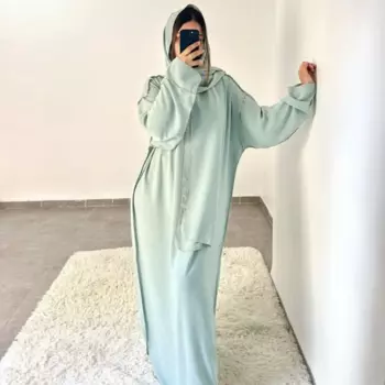 Новый халат Абая Рамадан Femme Musulmane, оптовая продажа, мусульманское женское платье премиум-класса в Дубае, роскошное исламское платье-хиджаб 2025