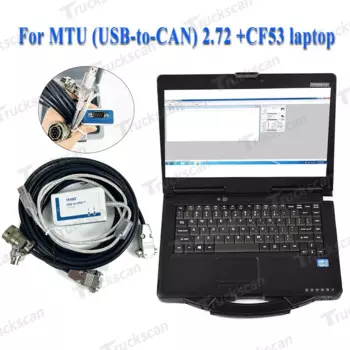 Новый инструмент для диагностики двигателя грузовика MTU DiaSys 2.72 (USB-CAN) MTU DiaSys + ноутбук CF53