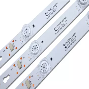 Новый комплект, 3 шт., 8 светодиодов, 69 см, светодиодная лента для подсветки L40F3301B L40P-F 4C-LB4008-HR01J 40D2900 40HR330M08A6 V8 L40E5800A L40F3301B