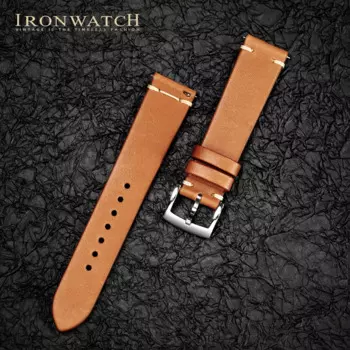 Новый кожаный ремешок Ironwatch быстросъемная конструкция 20-18 мм парные винтажные аксессуары для часов с пряжкой из нержавеющей стали 316L