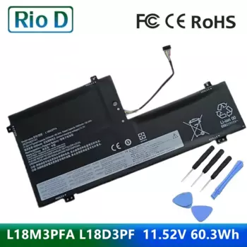 Новый L18D3PF2 11,52 V 60.3Wh Аккумулятор для ноутбука Lenovo Yoga C740-15IML Yoga C740-15 L18M3PFA 5B10T83739