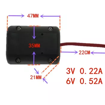 Новый мини-массажер DC 3-6 в, странные детали для игрушек «сделай сам», супермощный шоковый косметический инструмент