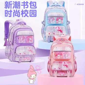 Новый модный и милый вместительный школьный ранец Sanrio Melody's для студентов, рюкзак с мультяшным рисунком для облегчения нагрузки