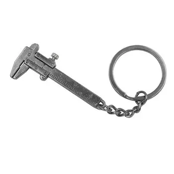 Новый модный мини-штангенциркуль с нониусом для автомобильного ключа портативный 0-40 мм брелок измерительные инструменты автомобильный турбо брелок кольцо линейка штангенциркуль