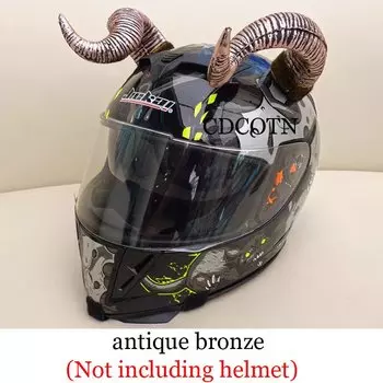 Новый модный мотоциклетный электрический шлем с рогами дьявола, украшение, мотоциклетный шлем для мотокросса, аксессуары, наклейки для косплея