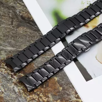Новый модный мужской керамический браслет для Ar1475, ремешок для часов AR1452, AR1451, AR1474, застежка из нержавеющей стали, 22 мм, 24 мм