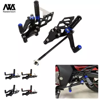 Новый мотоцикл Регулируемый Rearset алюминиевый тормозной механизм переключения передач педали для ног Набор для YZF R15 V3 2017-2020