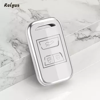 Новый мягкий ТПУ чехол для автомобильного ключа с дистанционным управлением чехол для Chery Tiggo 3 5X 4 8 Glx 7 2019 2020 защитный брелок автомобильные аксессуары