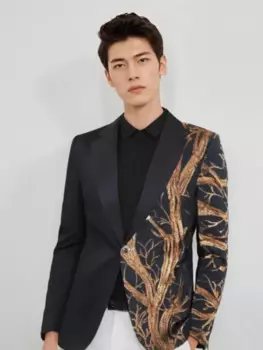 Новый мужской сценический костюм в форме дерева