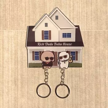 Подвеска для ключей MINISO Panda Bubu And Dudu